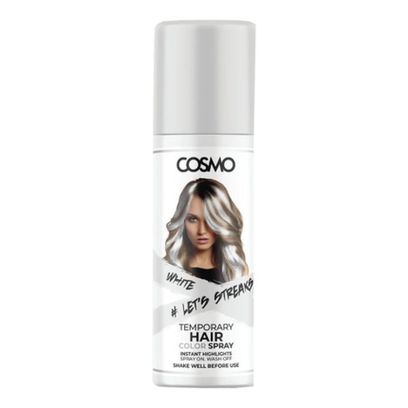 Cosmo Cosmetics Neon White Temporary Hair Color Spray 100ml