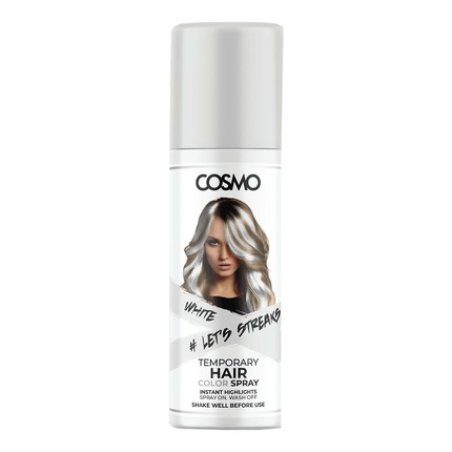 Cosmo Cosmetics Neon White Temporary Hair Color Spray 100ml