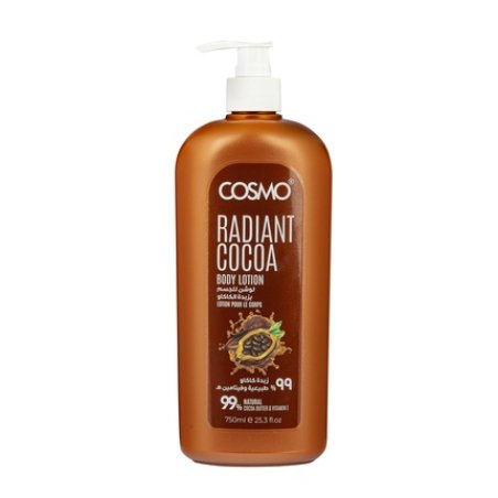Cosmo Cosmetics Radiant Cocoa Body Lotion 99 Natural 750ml