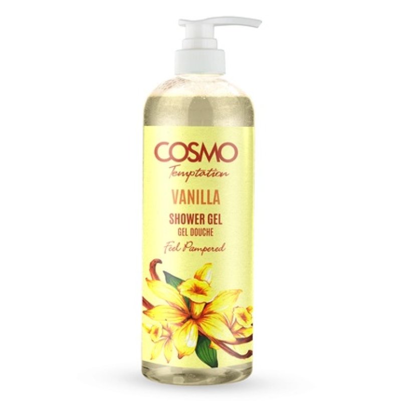 Cosmo Cosmetics Temptation Shower Gel Vanilla 1000ml New Design