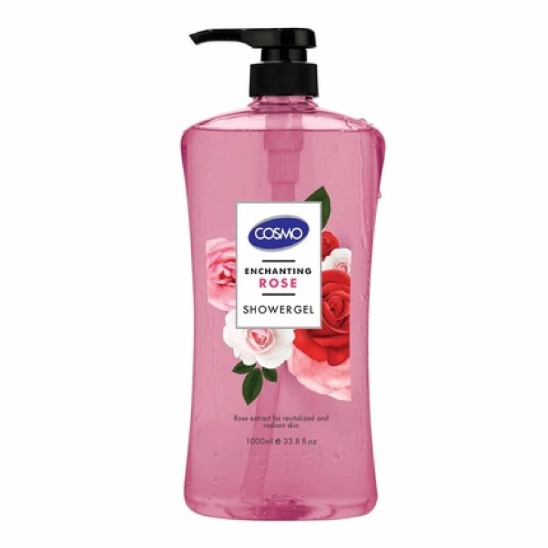Cosmo Cosmetics Shower Gel Enchanting Rose 1000 Milliliters