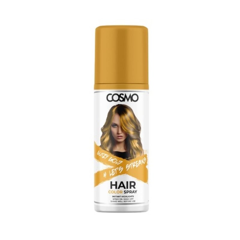 Cosmo Cosmetics Glitzy Gold Hair Color Spray 100ml