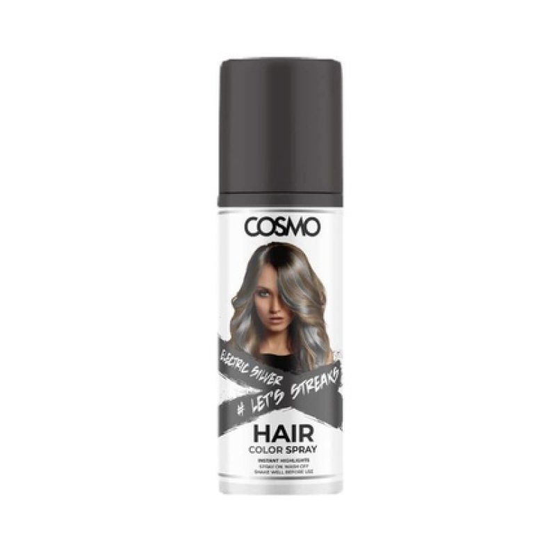Cosmo Cosmetics Electric Silver Hair Colour Spray 100ml