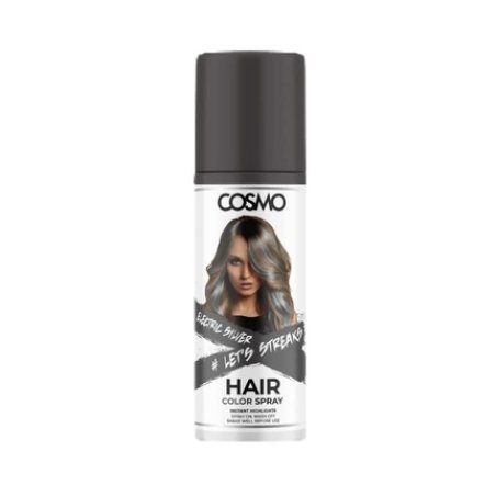 Cosmo Cosmetics Electric Silver Hair Colour Spray 100ml