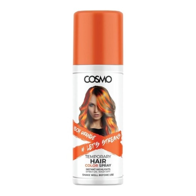 Cosmo Cosmetics Neon Orange Temporary Hair Color Spray 100ml