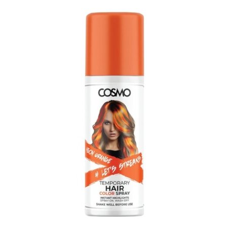 Cosmo Cosmetics Neon Orange Temporary Hair Color Spray 100ml