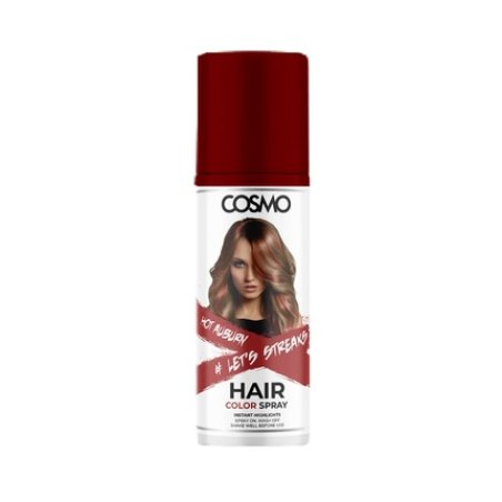 Cosmo Cosmetics Hot Auburn Hair Colour Spray 100ml