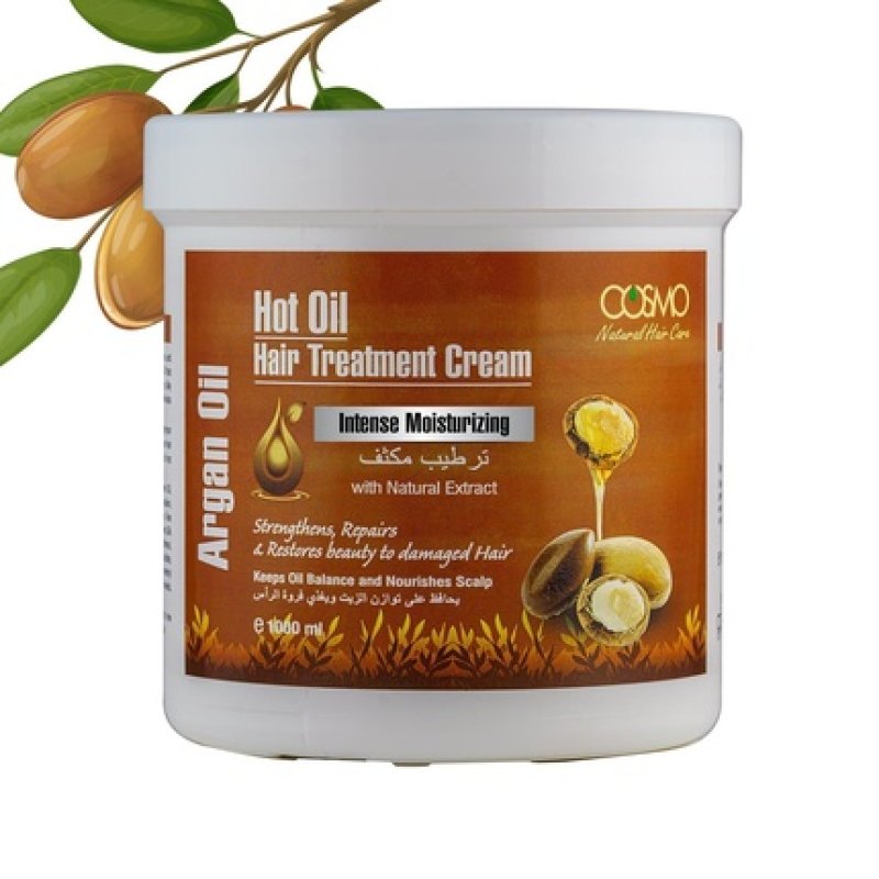 Cosmo Cosmetics Hot Oil Hair Treatment Cream Argan Oil 1000ml