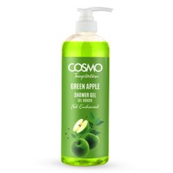 Cosmo Cosmetics Temptation Shower Gel Green Apple 1000ml New Design