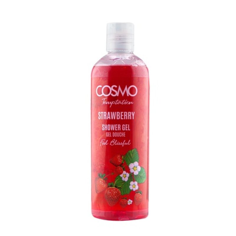 Cosmo Cosmetics Temptation Shower Gel Strawberry 480ml New Design