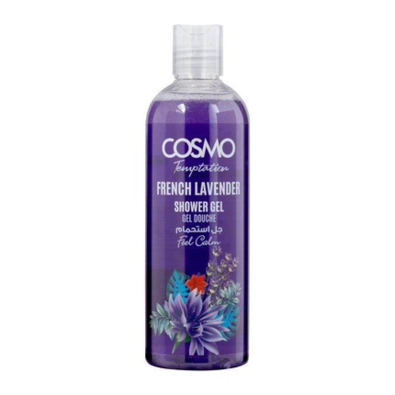 Cosmo Cosmetics Temptation Shower Gel French Lavender 480ml New Design