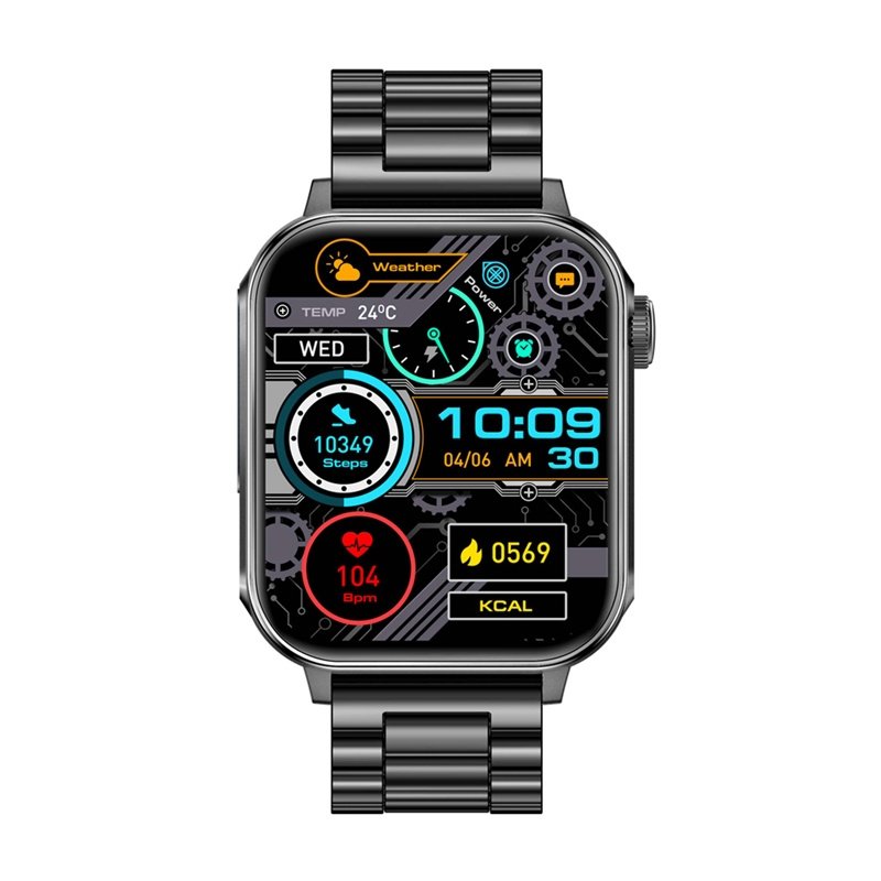 Colmi P80 smartwatch (steel black)