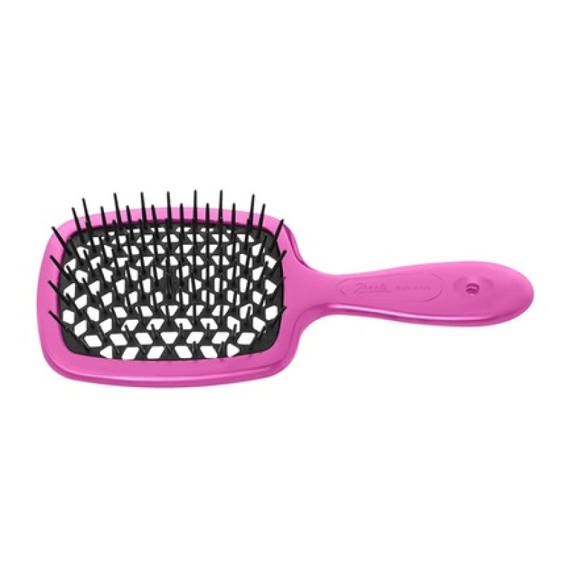 Janeke Small Superbrush Small Hairbrush For Detangling Hair Fuchsiablack