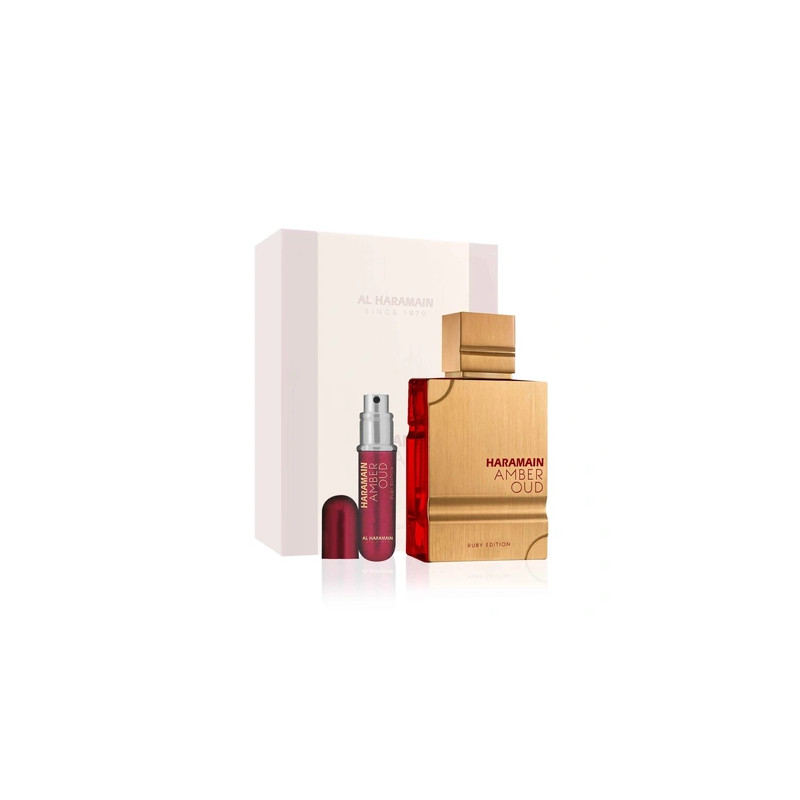 Al Haramain Haramain Amber Oud Ruby Edition Gift Set Edp 75ml Edp 30ml Fragrance Mist 250ml