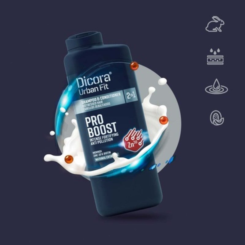 Dicora Uf Men Care Fortifying 2-in-1 Shampoo 365ml