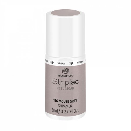 alessandro Striplac nail polish 8 ml Grey Gloss