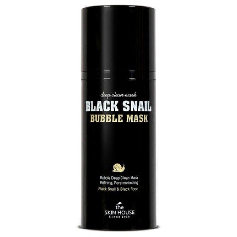The Skin House Black Snail Bubble Mask 100ml Pore Control Purifying Cleansing Mask 2 in 1 Control Oil Level Paraben