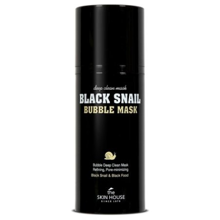 The Skin House Black Snail Bubble Mask 100ml Pore Control Purifying Cleansing Mask 2 in 1 Control Oil Level Paraben