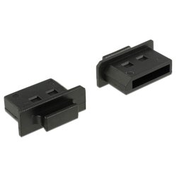 DeLOCK 64025 protection de sécurité pour prise Displayport Noir 10 pièce(s)