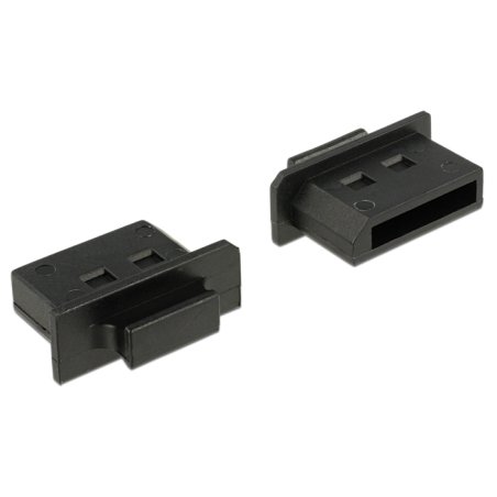 DeLOCK 64025 protection de sécurité pour prise Displayport Noir 10 pièce(s)