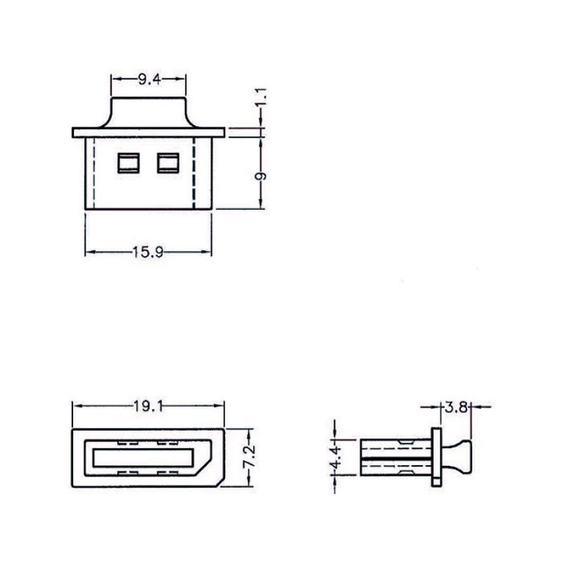 DELOCK Staubschutz fur Displayport Buchse mit Griff 10 Stuck schwarz