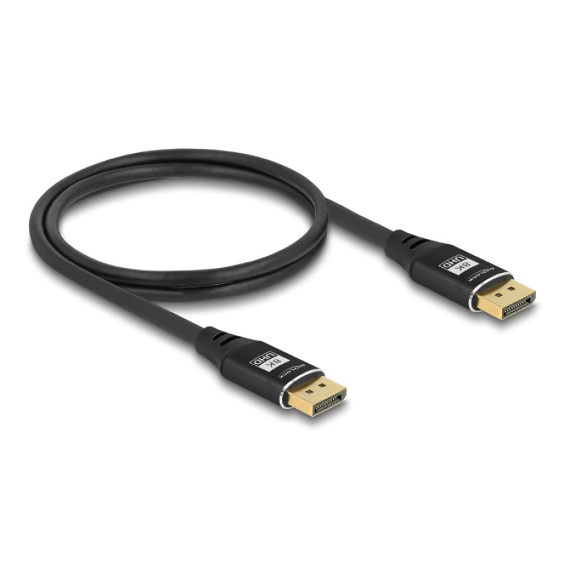DELOCK DisplayPort Kabel 8K 60 Hz 3m schwarz Metall