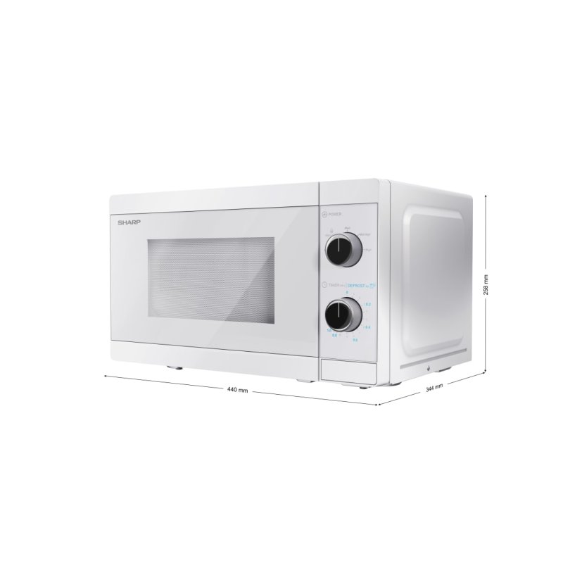 Sharp YC-MS01E-C micro-onde Blanc Micro-onde simple Comptoir 20 L 800 W