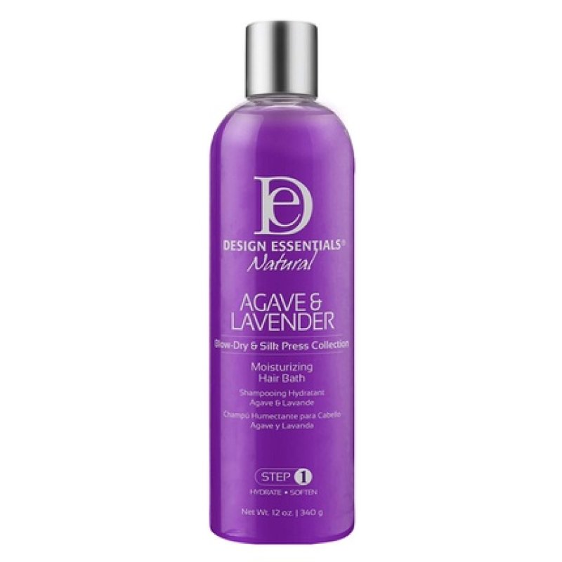 Design Essentials Agave & Lavender Moisturizing Hair Bath Sulfate-Free Shampoo 12oz