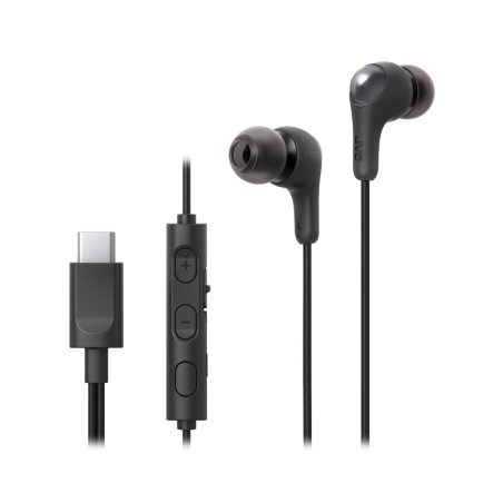 JVC HA-FR9UC Casque Avec fil Ecouteurs Appels/Musique USB Type-C Noir