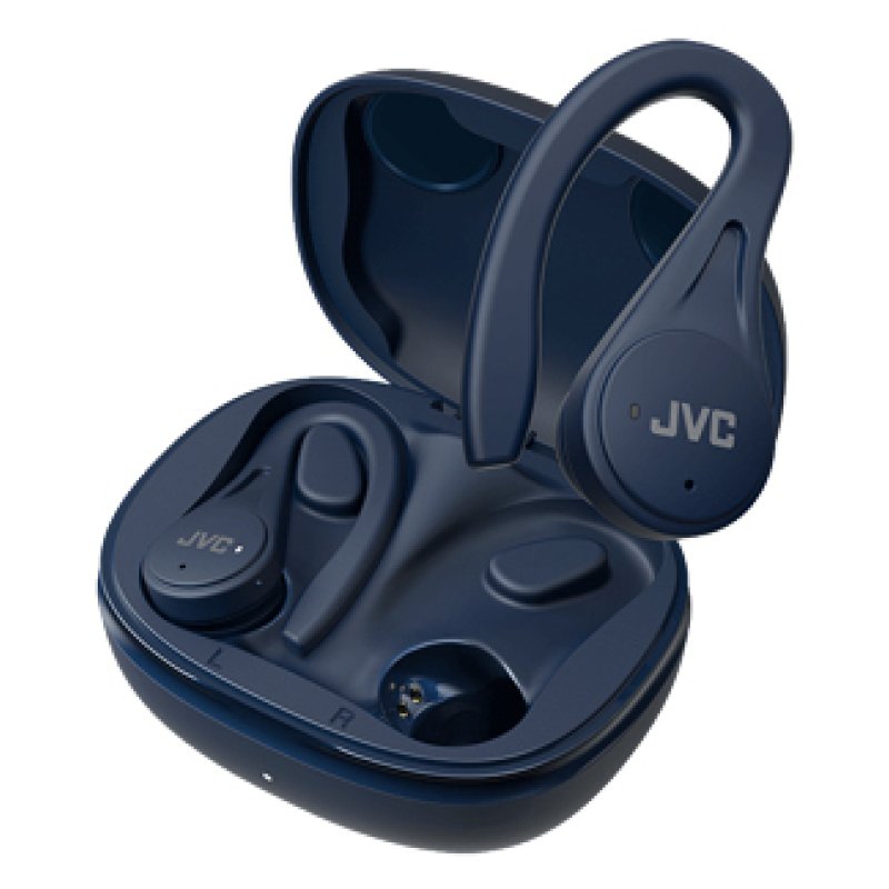 JVC HA-EC25T Casque True Wireless Stereo (TWS) Crochets auriculaires Sports Bluetooth Bleu