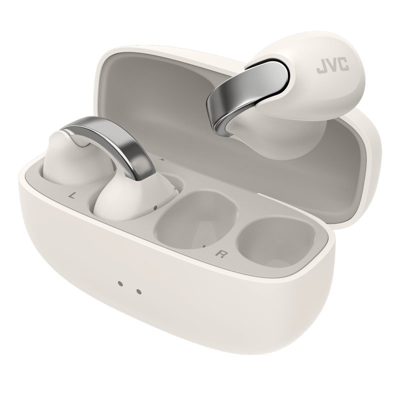 JVC HA-NP1T Headset True Wireless Stereo (TWS) Ear-clip-on Calls/Music USB Type-C Bluetooth Silver, White