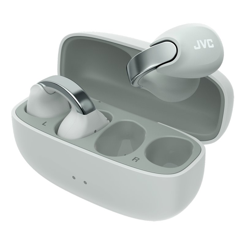 JVC HA-NP1T Headset True Wireless Stereo (TWS) Ear-clip-on Calls/Music USB Type-C Bluetooth Grey, Silver