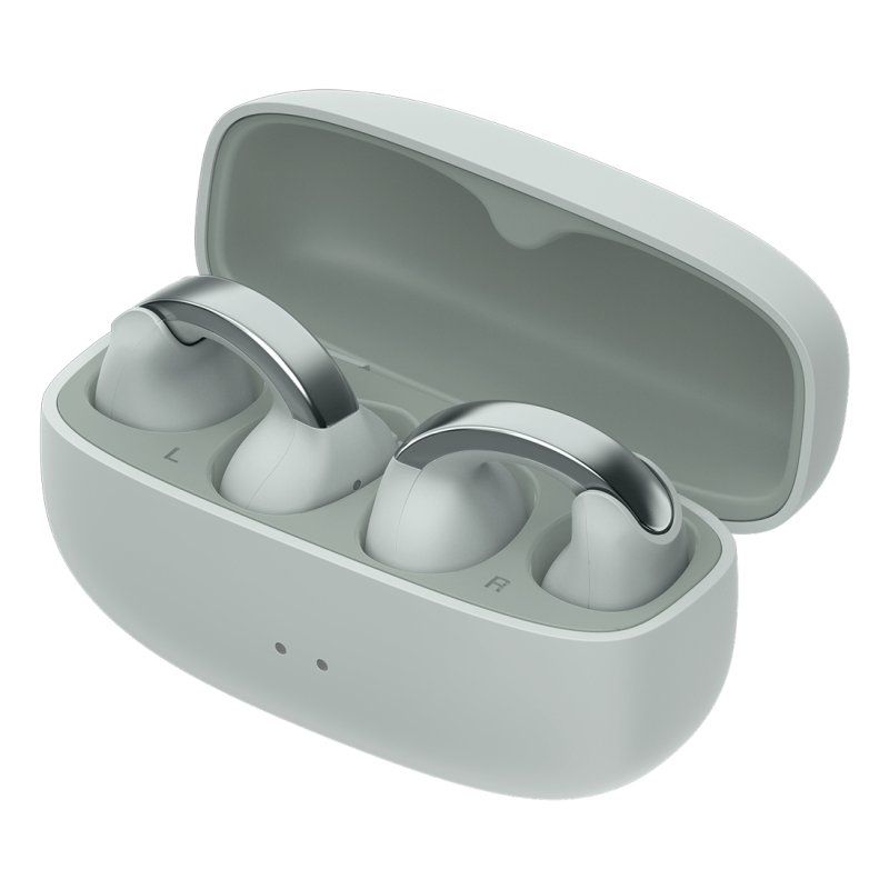 JVC HA-NP1T Casque True Wireless Stereo (TWS) Clip d'oreille Appels/Musique USB Type-C Bluetooth Gris, Argent