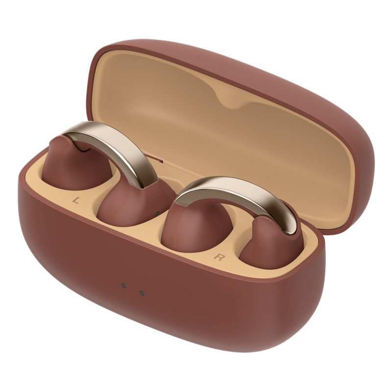 JVC HA-NP1T Casque True Wireless Stereo (TWS) Clip d'oreille Appels/Musique USB Type-C Bluetooth Marron, Argent