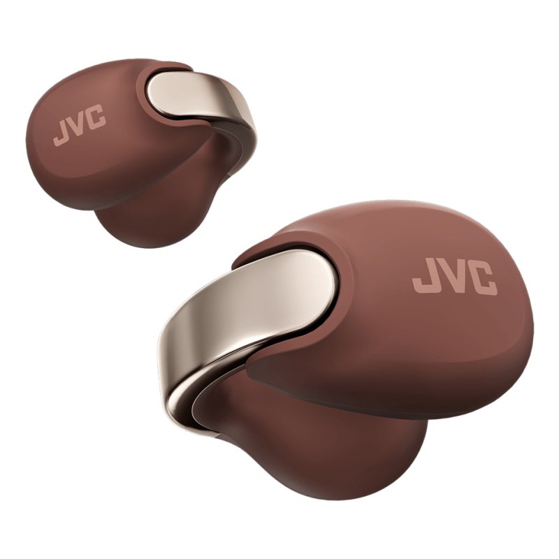 JVC HA-NP1T Casque True Wireless Stereo (TWS) Clip d'oreille Appels/Musique USB Type-C Bluetooth Marron, Argent