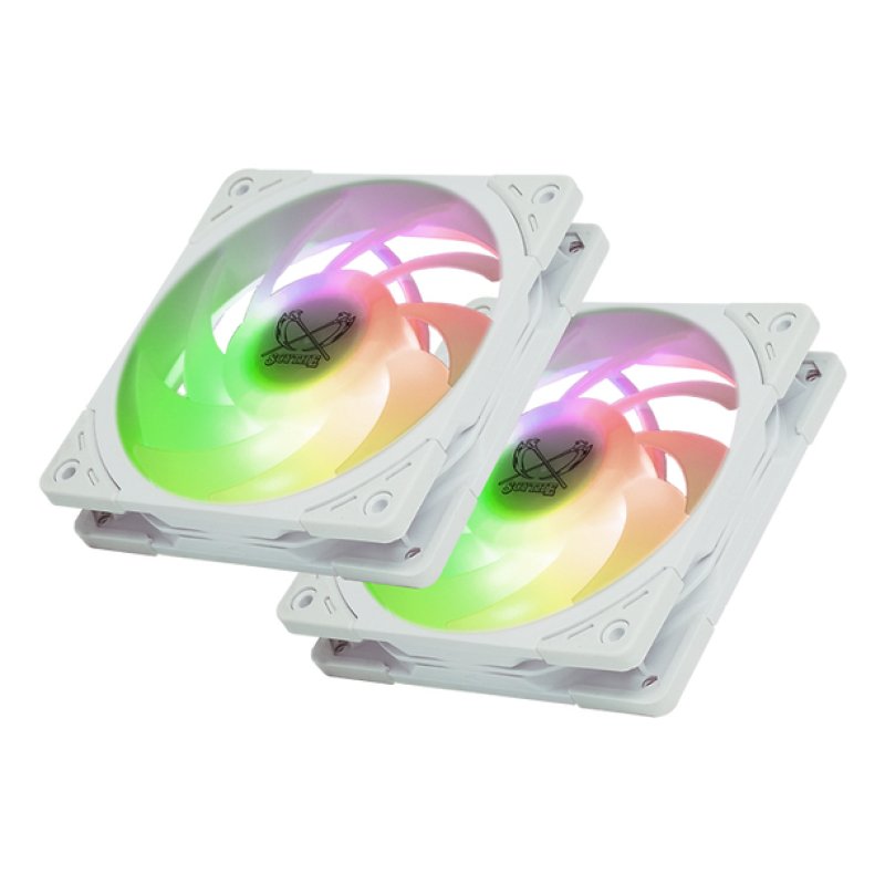 Mugen 6 Dual Fan White ARGB Edition (weiß, 120 mm)