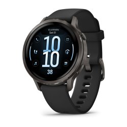 Garmin Venu 4 3,05 cm (1.2") AMOLED 41 mm Numérique 390 x 390 pixels Écran tactile Noir Wifi GPS (satellite)