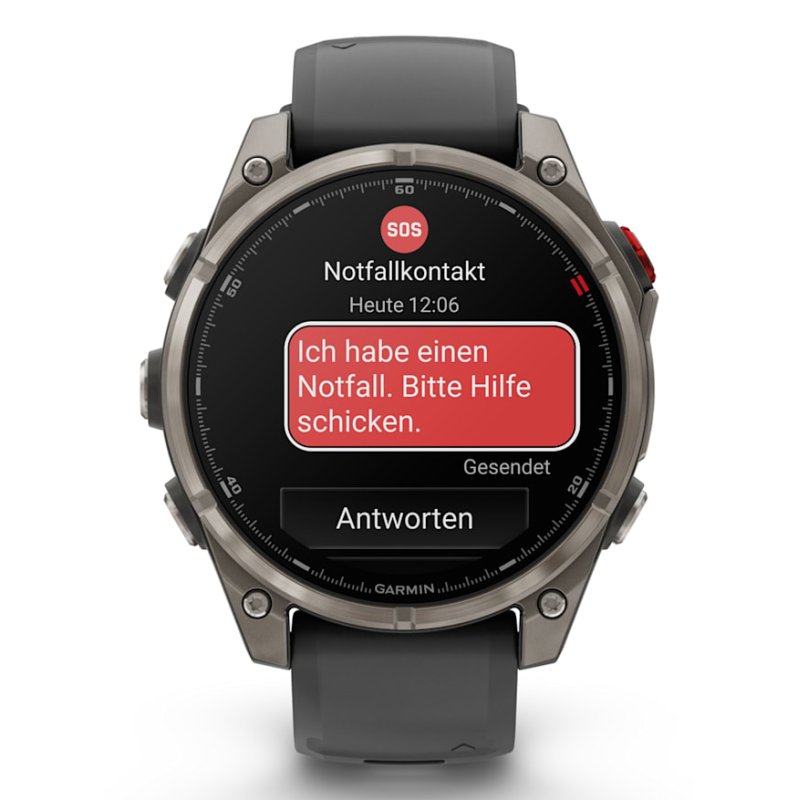 Garmin fēnix 8 Pro 3,56 cm (1.4") AMOLED 47 mm Numérique 454 x 454 pixels Écran tactile Graphite, Titane Wifi GPS