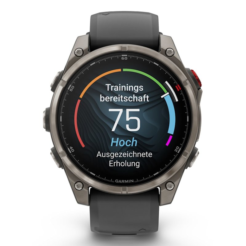Garmin fēnix 8 Pro 3.56 cm (1.4") AMOLED 47 mm Digital 454 x 454 pixels Touchscreen Graphite, Titanium Wi-Fi GPS