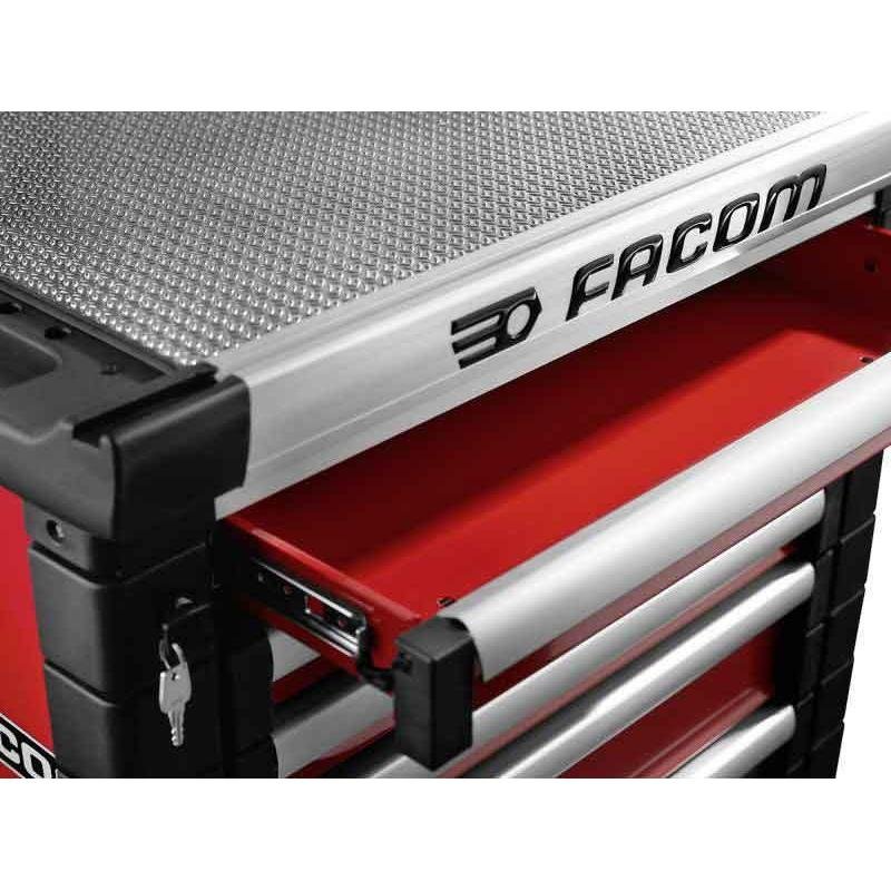 Facom JET.6M3A - 6 drawer roller cabinets - 3 modules per drawer, red