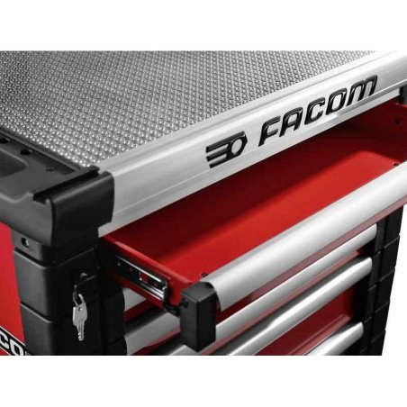 Facom JET.6M3A - 6 drawer roller cabinets - 3 modules per drawer, red