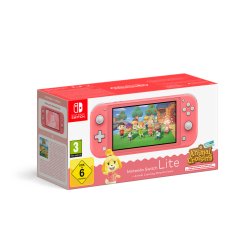 Nintendo Switch Lite Corail Animal Crossing: New Horizons (Code-in-a-box)