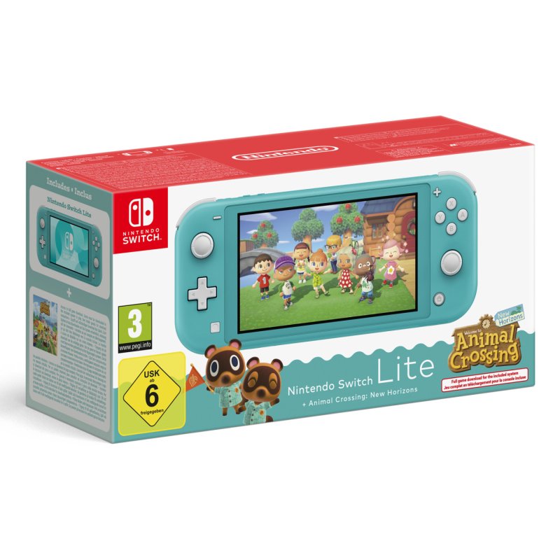 Nintendo Switch Lite Animal Crossing portable game console 14 cm (5.5") 32 GB Touchscreen Wi-Fi Turquoise