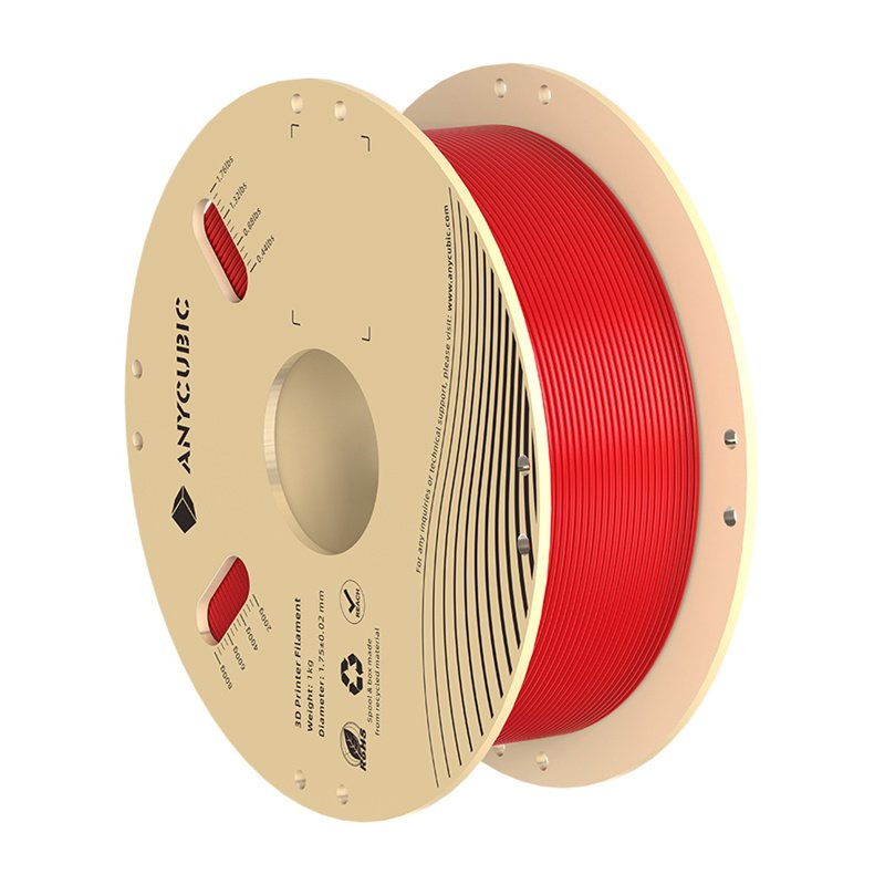 PLA Anycubic 1 KG Filament (Red)