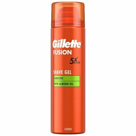 Gillette Fusion Sensitive Almond Oil Shaving Gel 200 Ml