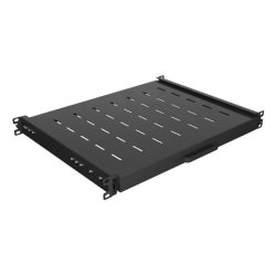 BANDELA LANBERG DESLIZANTE 1U 445X350MM HASTA 35KG RACK 19" NEGRO