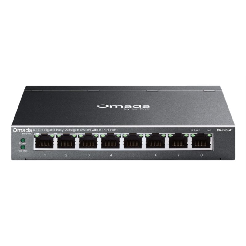 SWITCH OMADA TP-LINK 8-PORT GIGABIT EASY MANAGED WITH 8-PORT POE 