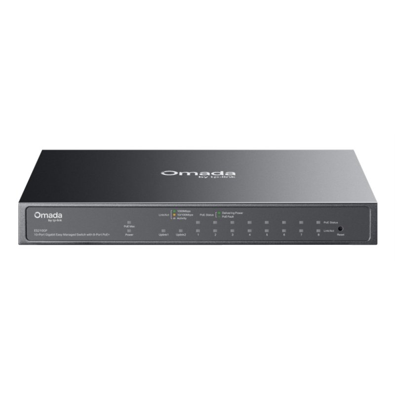 SWITCH OMADA TP-LINK 10-PORT GIGABIT EASY MANAGED SWITCH WITH 8-PORT POE 