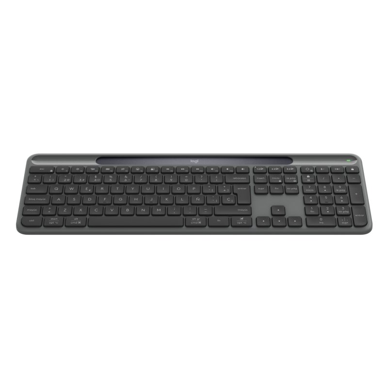 SLIM SOLAR KEYBOARD GRAPHITE - ESP - MEDITER-412
