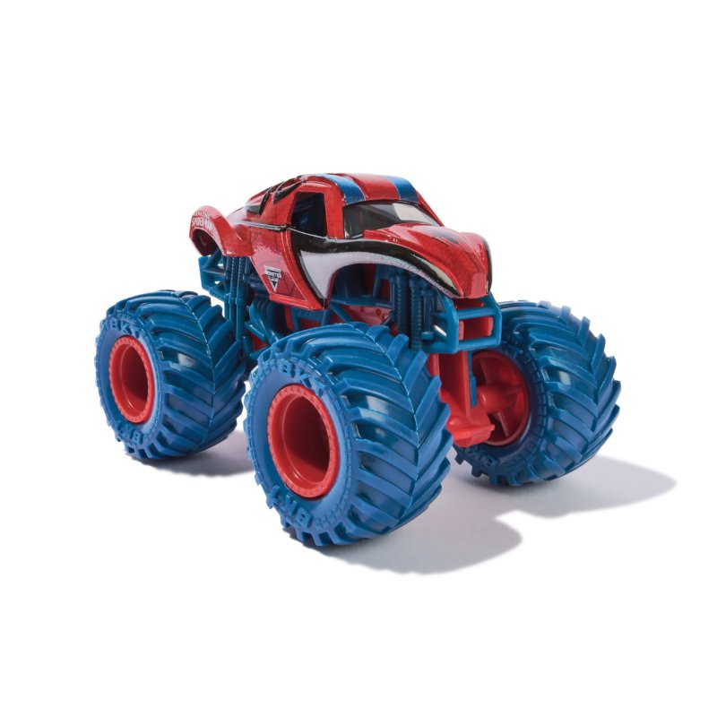 Monster Jam - 5 Véhicules Die-Cast 1:64 Marvel - 5 Véhicules Authentiques Monster Trucks Officiels À Collectionner